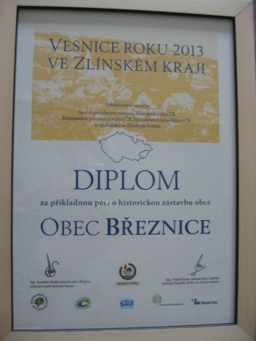 ocenění - Vesnice roku 2013